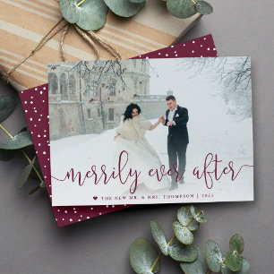 Cartes Pour Fêtes Annuelles Merde toujours après   Noël photo Mariage