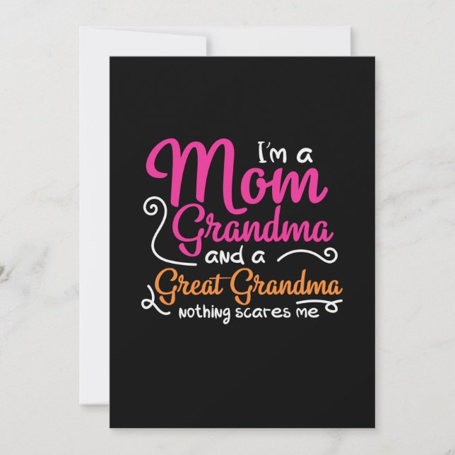 Cartes Pour Fêtes Annuelles Mère Art Une maman et une arrière-grand-mère (Devant)