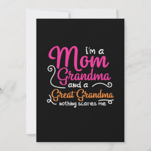 Cartes Pour Fêtes Annuelles Mère Art une maman et une arrière-grand-mère