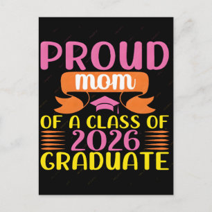 Cartes Pour Fêtes Annuelles Mère fière d'un T-shirt de remise de diplôme de te
