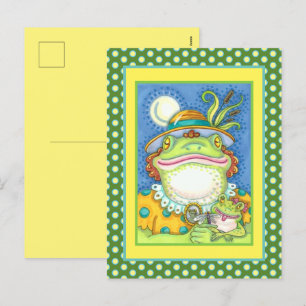 Cartes Pour Fêtes Annuelles MÈRE FROG & BÉBÉ FROGETT, FAMILLE AIMER Drôle