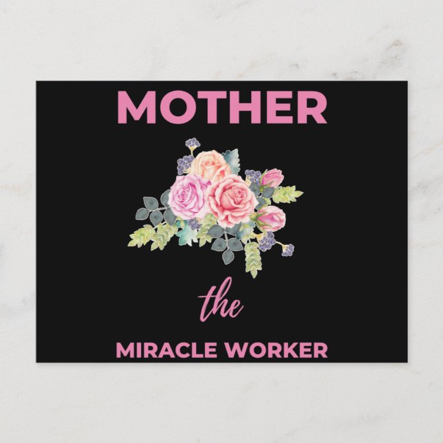 Cartes Pour Fêtes Annuelles Mère la faiseuse de miracles (Devant)