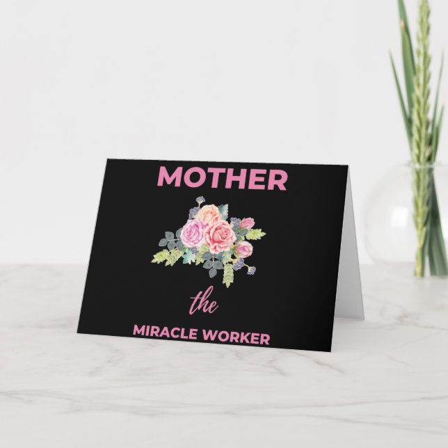 Cartes Pour Fêtes Annuelles Mère la faiseuse de miracles (Devant)