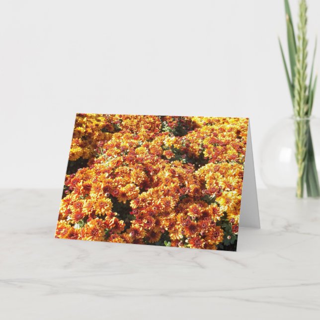 Cartes Pour Fêtes Annuelles Mères d'automne (Devant)