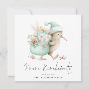 Cartes Pour Fêtes Annuelles Meri Kirihimete Kiwi 2026 Calendrier NZ Noël