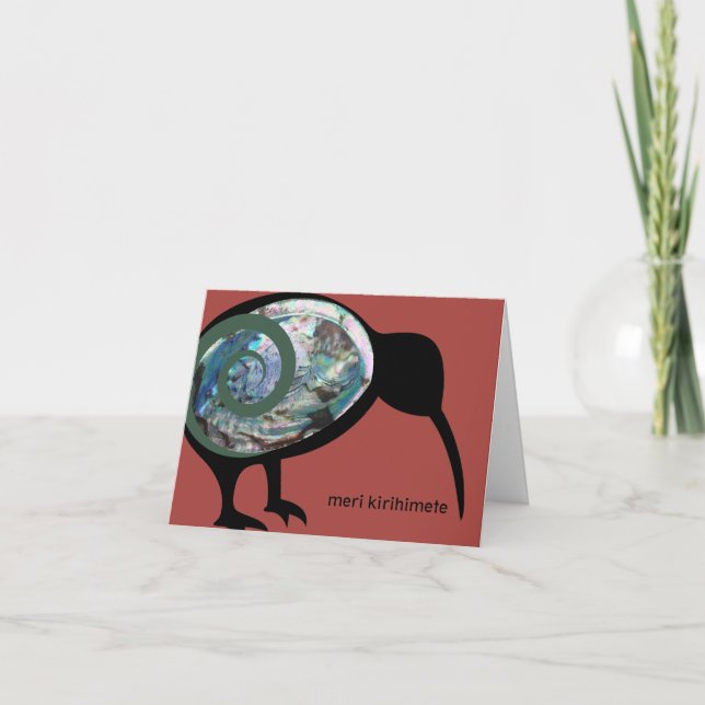 CARTES POUR FÊTES ANNUELLES MERI KIRIHIMETE NZ XMAS AOTEAROA NOUVELLE ZÉLANDE  (Devant)