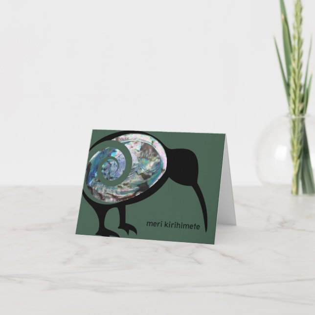 CARTES POUR FÊTES ANNUELLES MERI KIRIHIMETE NZ XMAS AOTEAROA NOUVELLE ZÉLANDE  (Devant)