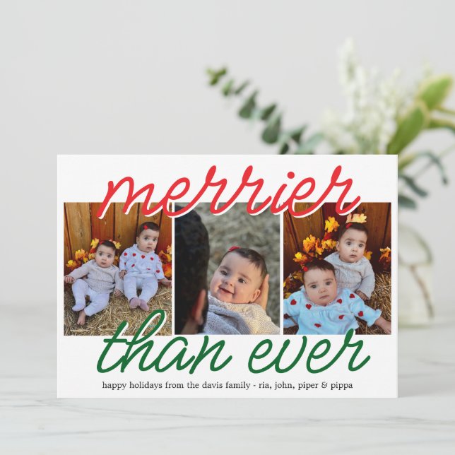 Cartes Pour Fêtes Annuelles Merriest (Debout devant)