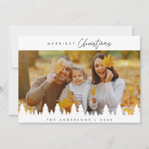 Cartes Pour Fêtes Annuelles Merriest Christmas, Family Photo Téléchargeable