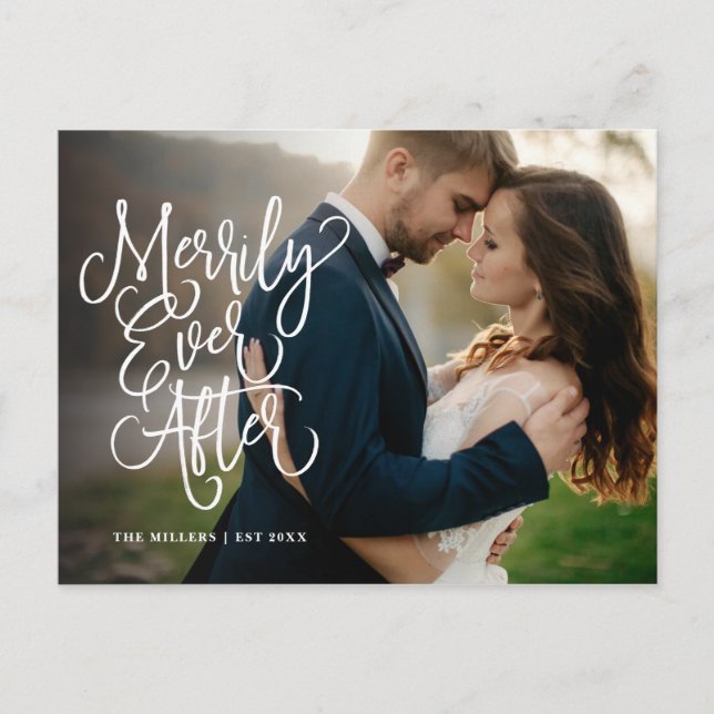 Cartes Pour Fêtes Annuelles Merrily Ever After Photo de vacances complet | Mer (Devant)
