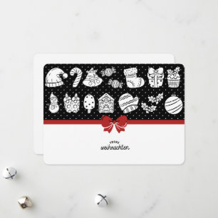 Cartes Pour Fêtes Annuelles Merriment de minuit et Whispers Yuletide