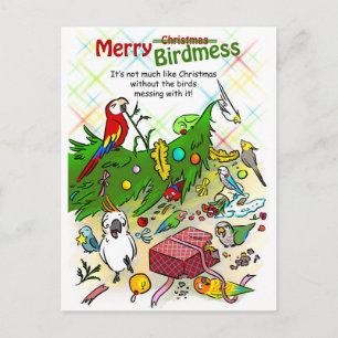 Cartes Pour Fêtes Annuelles Merry Birdmess