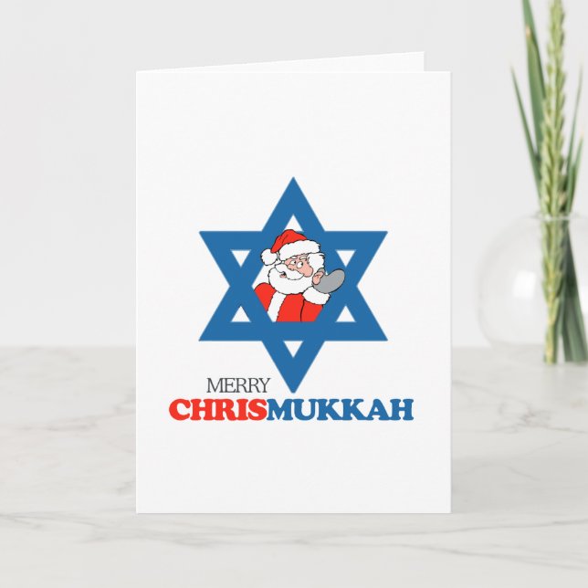 Cartes Pour Fêtes Annuelles Merry Chrismukkah - (Devant)