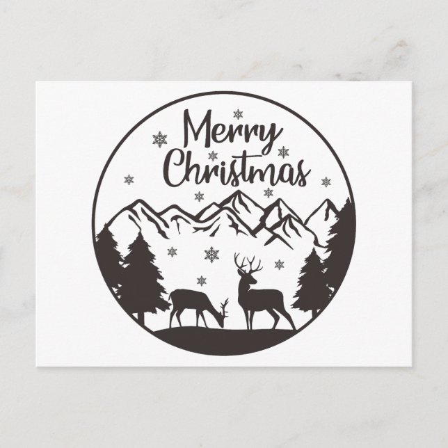 Cartes Pour Fêtes Annuelles Merry Christmas (Devant)