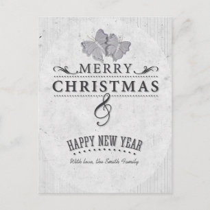 Cartes Pour Fêtes Annuelles Merry Christmas and Happy New Year