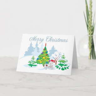 Cartes Pour Fêtes Annuelles Merry Christmas Baby Goat