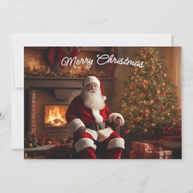 Cartes Pour Fêtes Annuelles Merry Christmas Card – Elegant & Festive (Devant)