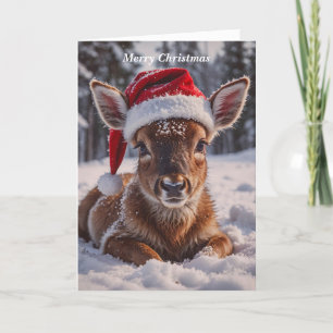 Cartes Pour Fêtes Annuelles Merry Christmas Deer