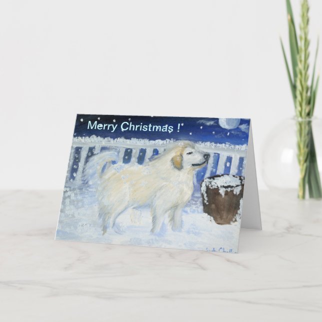 Cartes Pour Fêtes Annuelles Merry Christmas Dog (Devant)