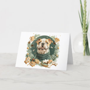 Cartes Pour Fêtes Annuelles Merry Christmas English Bulldog