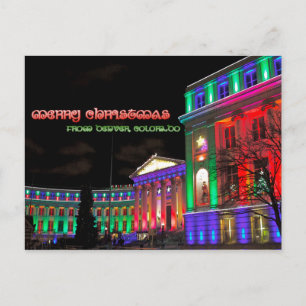 Cartes Pour Fêtes Annuelles Merry Christmas from Denver, Colorado