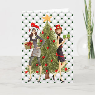 Cartes Pour Fêtes Annuelles Merry Christmas from the Girls