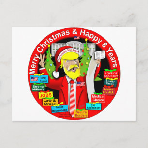 Cartes Pour Fêtes Annuelles Merry Christmas & Happy 8 Years