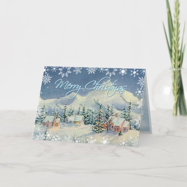 Cartes Pour Fêtes Annuelles MERRY CHRISTMAS MAISONS par SHARON SHARPE (Devant)