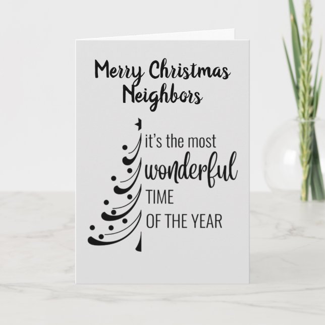 CARTES POUR FÊTES ANNUELLES MERRY CHRISTMAS **NOS VOISINS INCONTOURNABLES** (Devant)