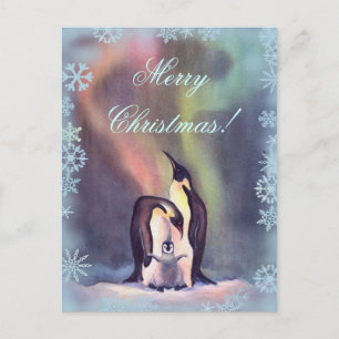 Cartes Pour Fêtes Annuelles MERRY CHRISTMAS PENGUINS par SHARON SHARPE
