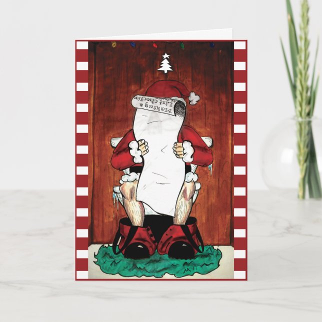 Cartes Pour Fêtes Annuelles Merry Christmas ! (Santa's List) (Devant)