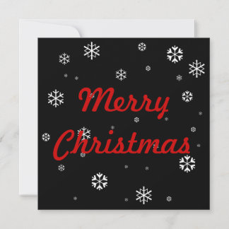 Cartes Pour Fêtes Annuelles Merry Christmas Snowflakes