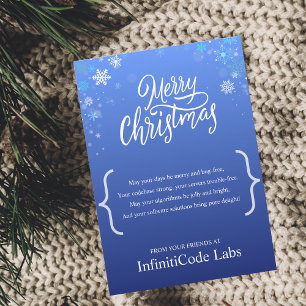 Cartes Pour Fêtes Annuelles Merry Christmas Software Development Company