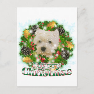 Cartes Pour Fêtes Annuelles Merry Christmas Westie