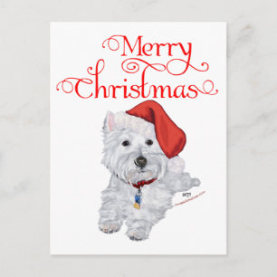 Cartes Pour Fêtes Annuelles Merry Christmas Westie