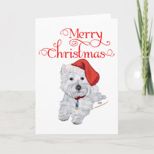 Cartes Pour Fêtes Annuelles Merry Christmas Westie