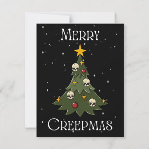 Cartes Pour Fêtes Annuelles Merry Creepmas Tree