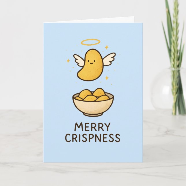 Cartes Pour Fêtes Annuelles Merry Crispness - Pun Christmas Card (Devant)