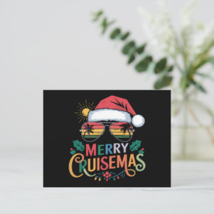 Cartes Pour Fêtes Annuelles Merry Cruisemas 2024 Noël Père Noël Reindeer
