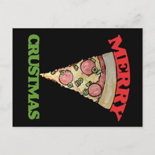Cartes Pour Fêtes Annuelles Merry Crustmas Christmas pizza
