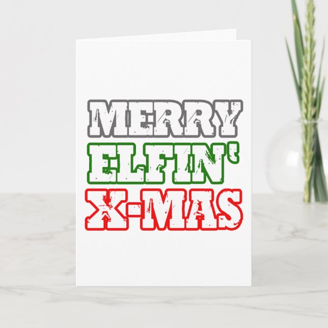 Cartes Pour Fêtes Annuelles MERRY ELFIN XMAS -.png (Devant)
