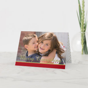 Cartes Pour Fêtes Annuelles Merry Everything Gold Dots