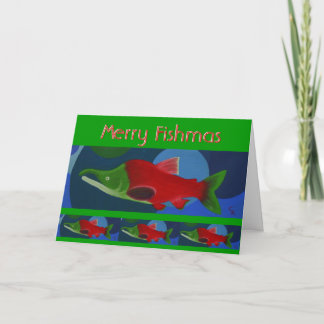 Cartes Pour Fêtes Annuelles Merry Fishmas