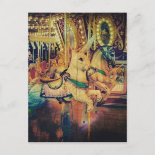 Cartes Pour Fêtes Annuelles Merry Go Round Animaux Grunge