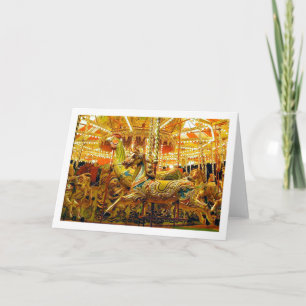 Cartes Pour Fêtes Annuelles Merry-go-round / Carrousel