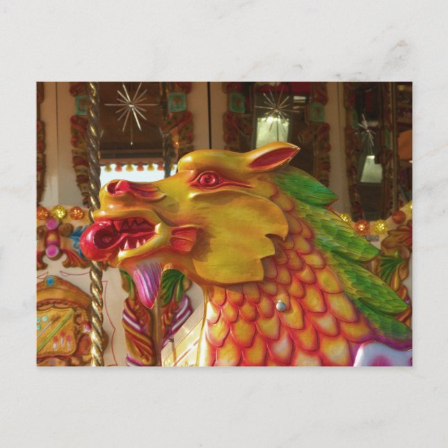 Cartes Pour Fêtes Annuelles Merry-go-round Dragon (Devant)