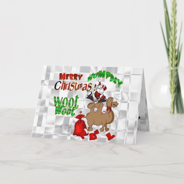 Cartes Pour Fêtes Annuelles Merry Hump Day Christmas Camel Woot Woot (Devant)