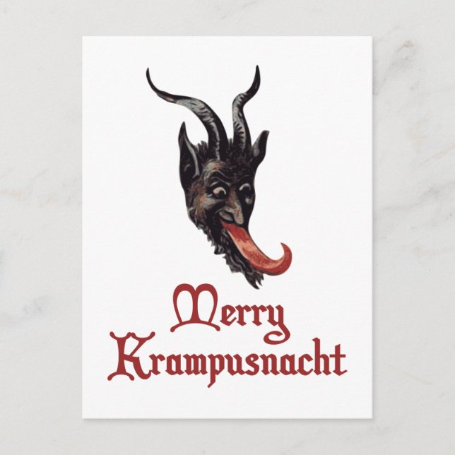 Cartes Pour Fêtes Annuelles Merry Krampusnacht (Devant)
