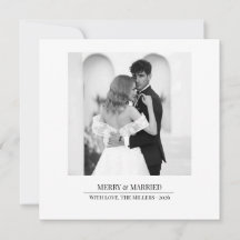 Merry & Married - Personalized Newlywed Christmas