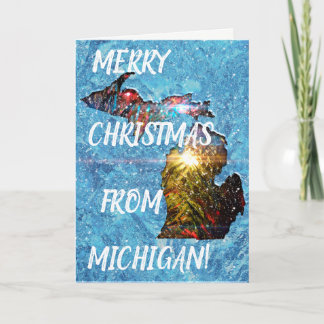Cartes Pour Fêtes Annuelles Merry Michigan